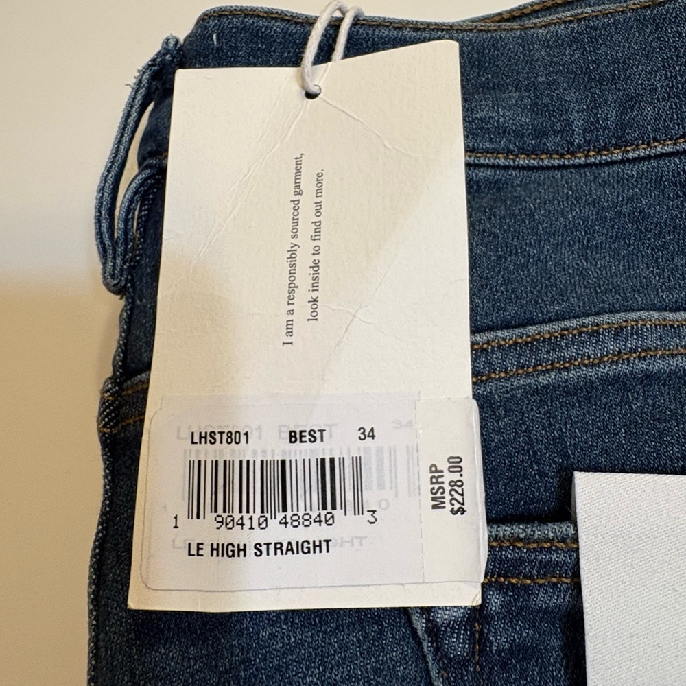 Frame Denim le high Straight Jeans, size 34 - Picture 5 of 7